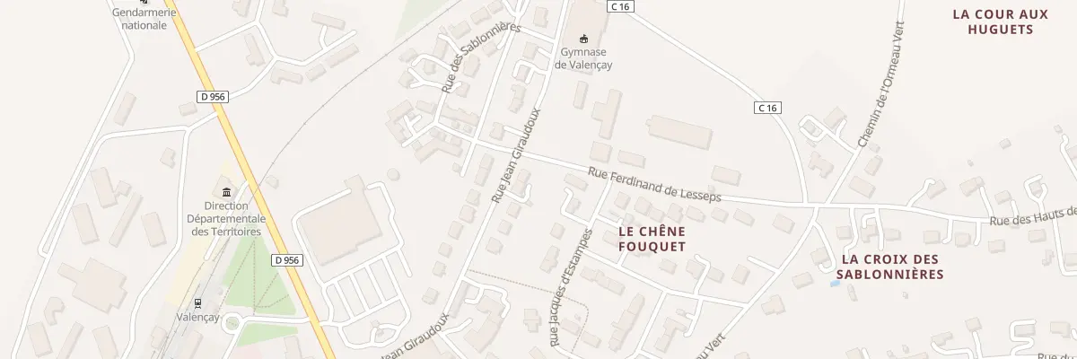 Plan du 10 Rue Jean Giraudoux à Valençay
