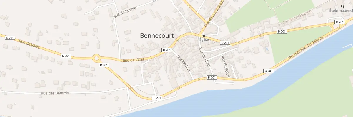 Plan du 6 Grande Rue à Bennecourt