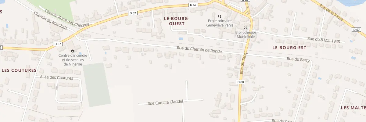 Plan du 4 Rue du Chem de Ronde à Niherne