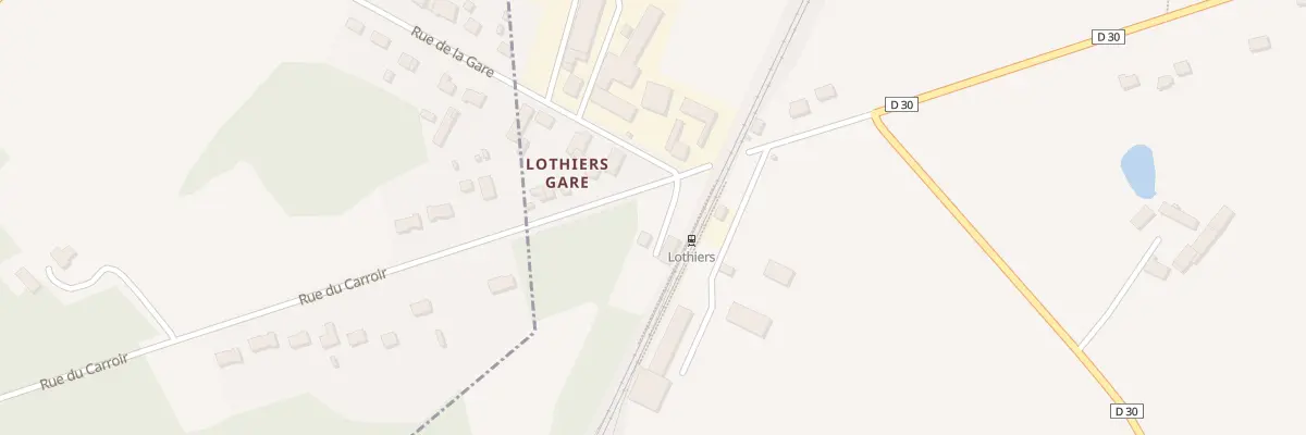 Plan du 5130 Gare de Lothiers à Tendu