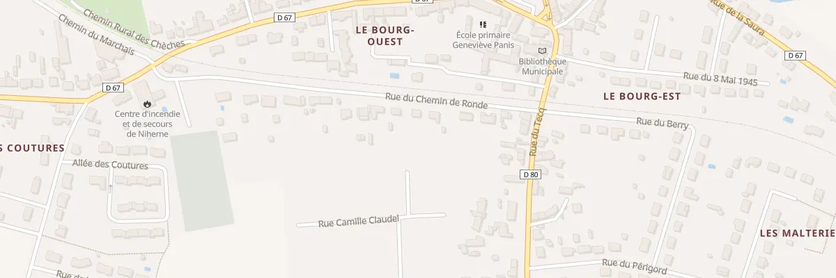 Plan du 3 Rue du Chem de Ronde à Niherne