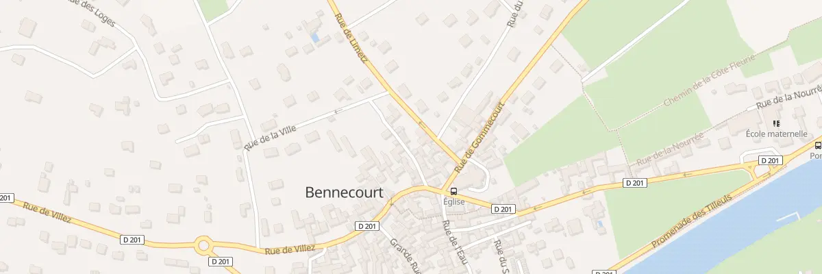 Plan du 6 Rue de la Coquerie au Mont à Bennecourt