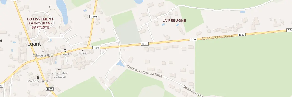 Plan du 4 Rte de Châteauroux à Luant
