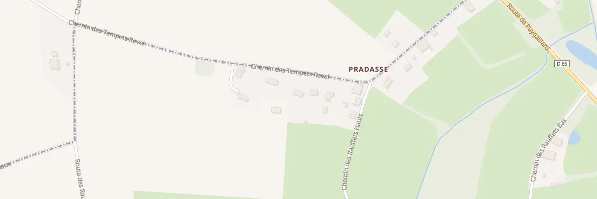 Plan du 390 Che des Tempets Revel à Vaïssac