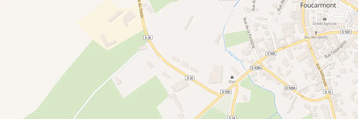 Plan du 10 Rue du Stade à Foucarmont