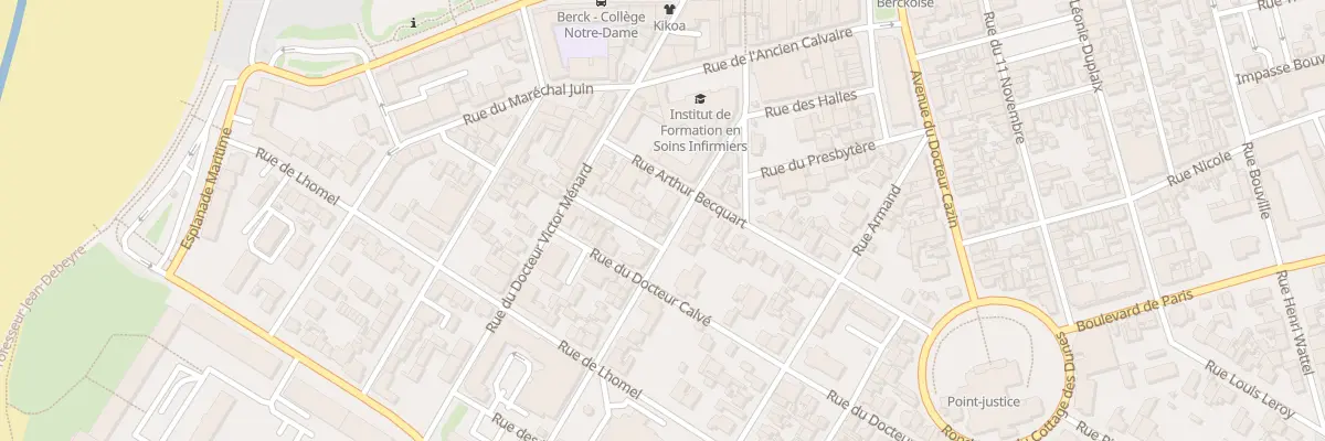 Plan du 16 Rue Eugène Trigoulet à Berck
