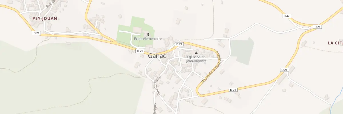 Plan du 1 Pl Saint Jean Baptiste à Ganac