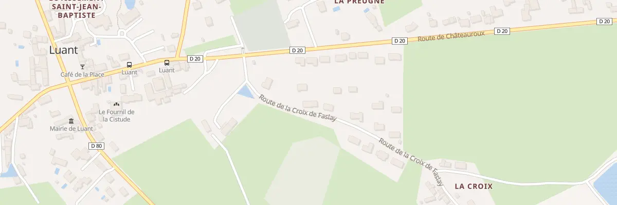 Plan du 1B Rte de la Croix Faslay à Luant