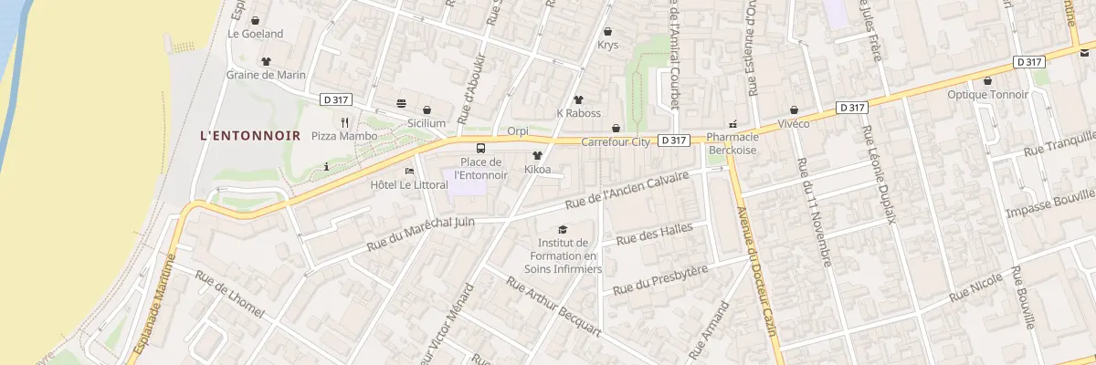 Plan du 3 Rue Docteur Victor Menard à Berck