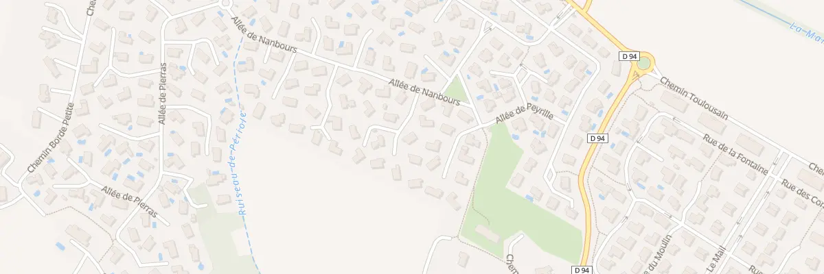 Plan du 183 All de Nanbours à Auzielle