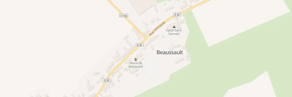 Plan du 5129 Beaussault Village à Beaussault
