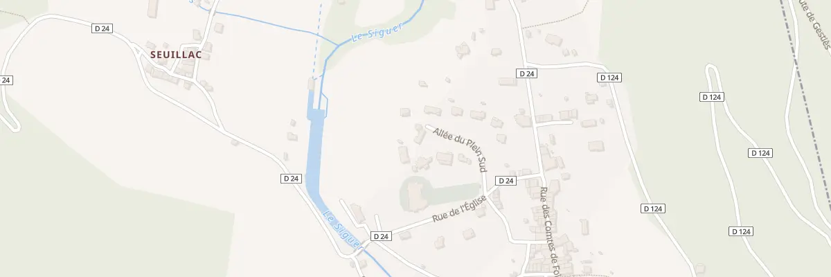 Plan du 4 All du Plein Sud à Siguer