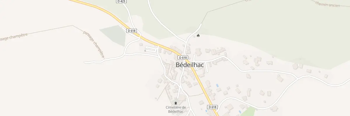 Plan du 110 Bedeilhac Village à Bédeilhac-et-Aynat