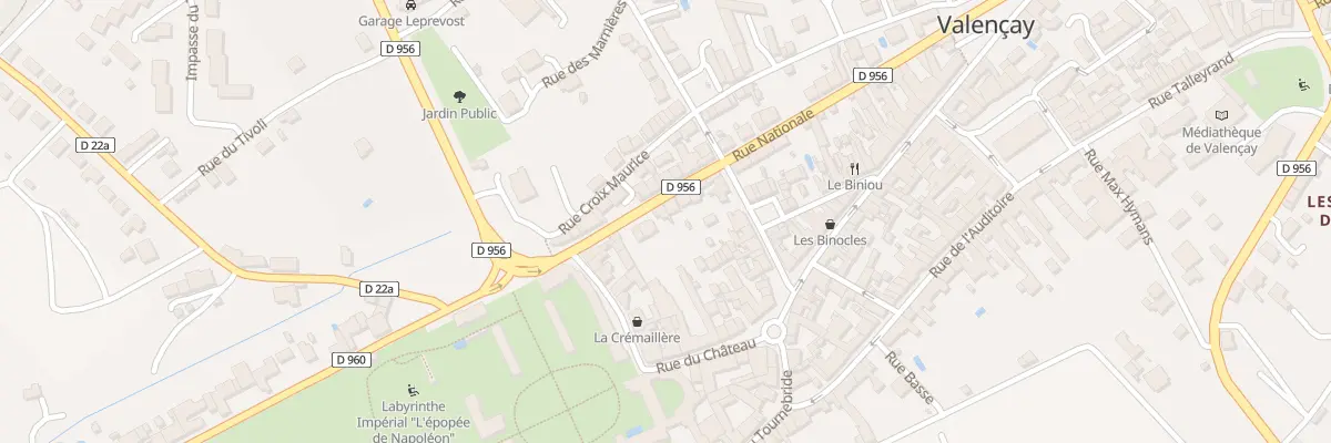 Plan du 8 Rue Nationale à Valençay