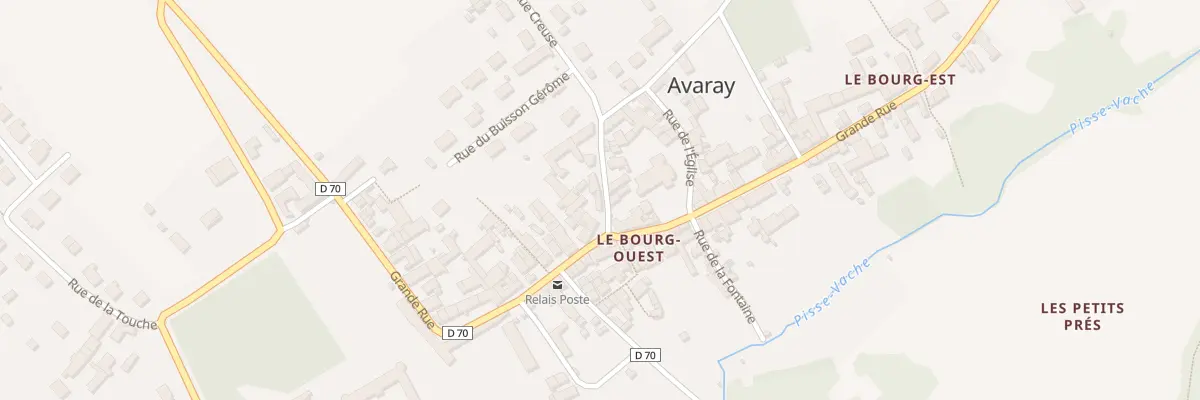 Plan du 1 Rue Creuse à Avaray