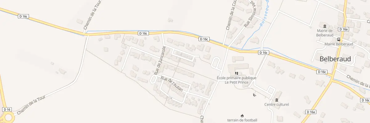 Plan du 12 Rue de la Cocagne à Belberaud