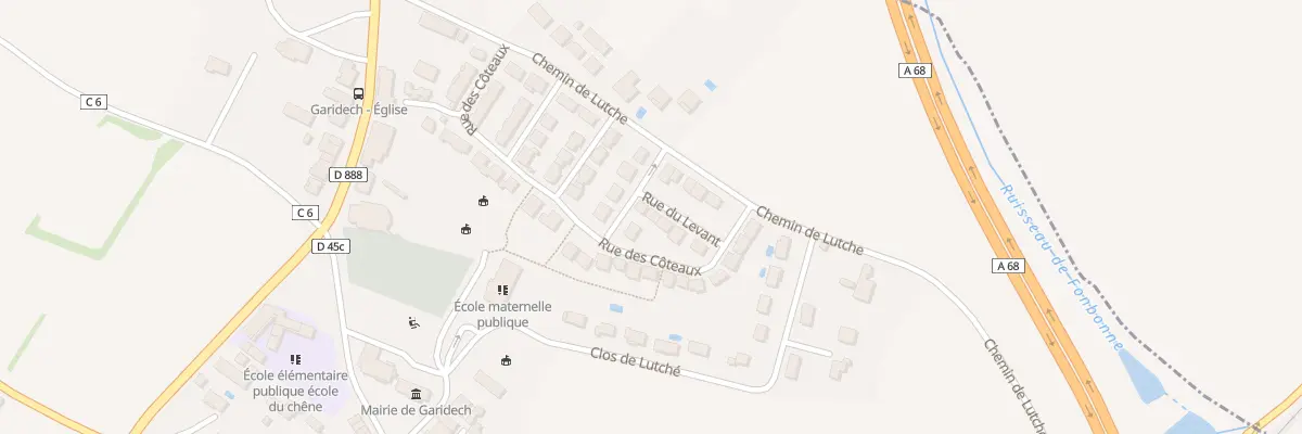 Plan du 4 Rue du Levant à Garidech