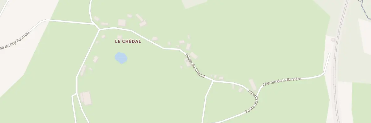 Plan du 5290 Le Chedal à Condat-sur-Ganaveix