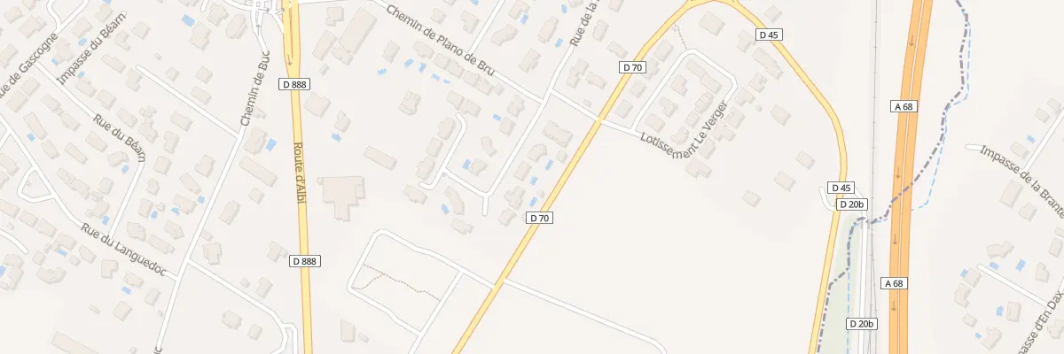 Plan du 22 Rue de la Plaine à Garidech
