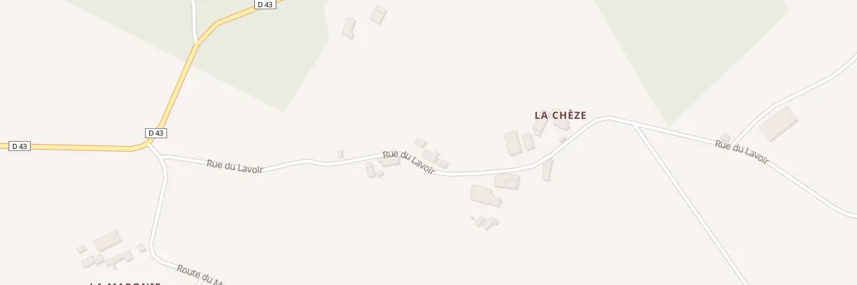 Plan du 5077 La Cheze à La Porcherie