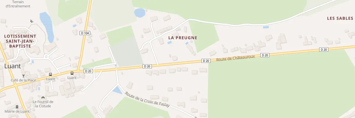 Plan du 3 Rte de Châteauroux à Luant
