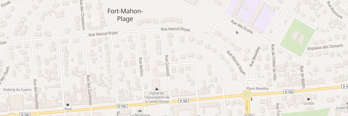 Plan du 114 Rue Gounod à Fort-Mahon-Plage