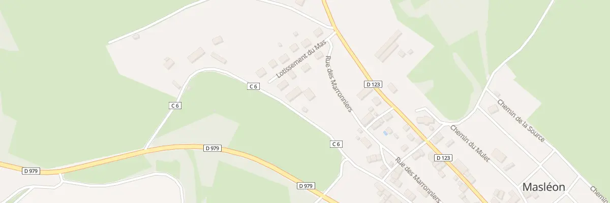 Plan du 8 Rue du Peyrinaud à Masléon