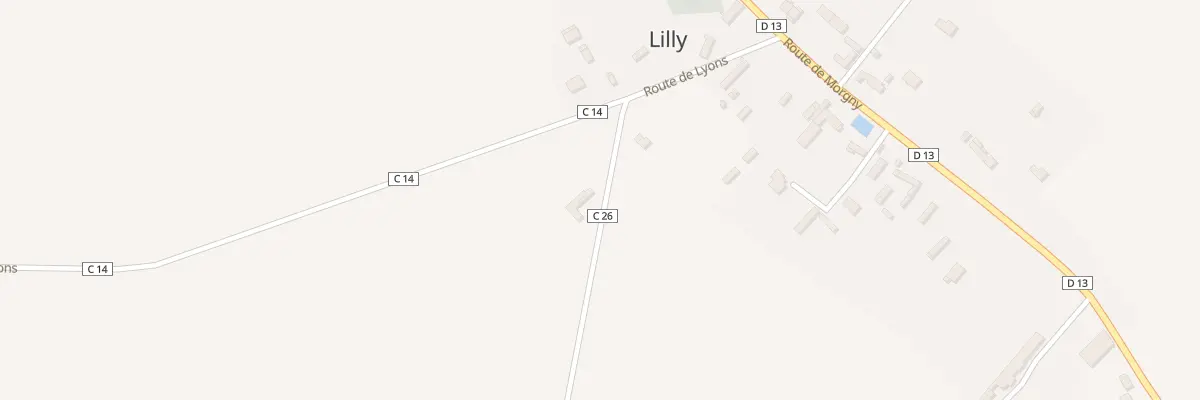 Plan du 4 Rte de Belle Face à Lilly