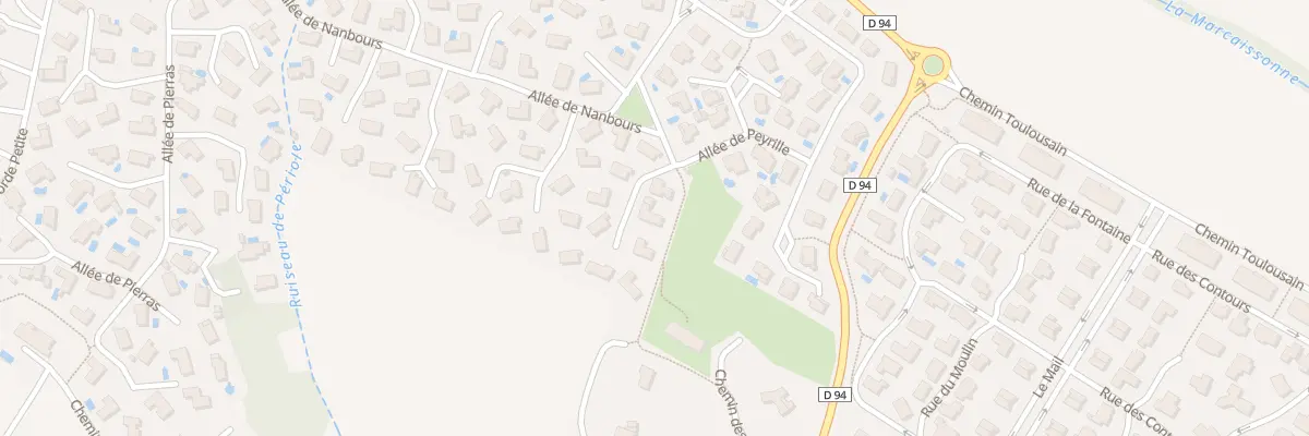 Plan du 195 All de Nanbours à Auzielle