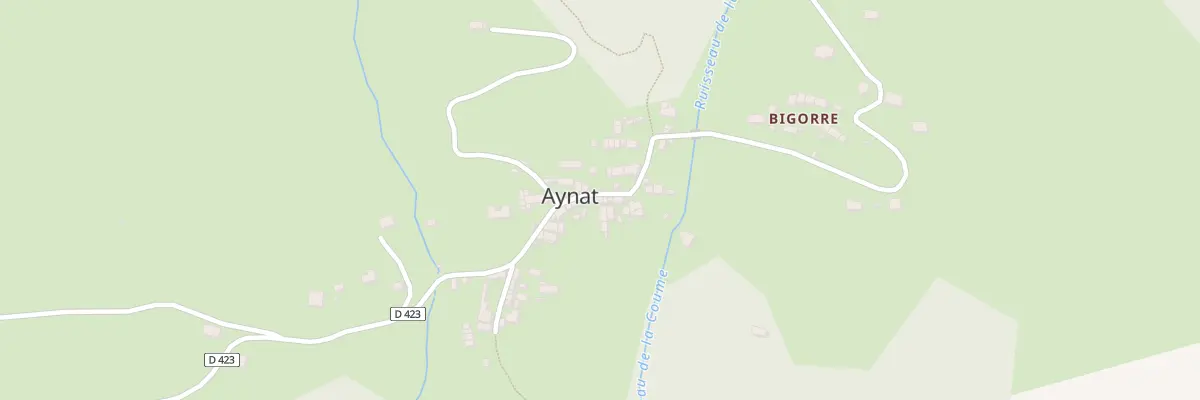 Plan du 14B Aynat à Bédeilhac-et-Aynat
