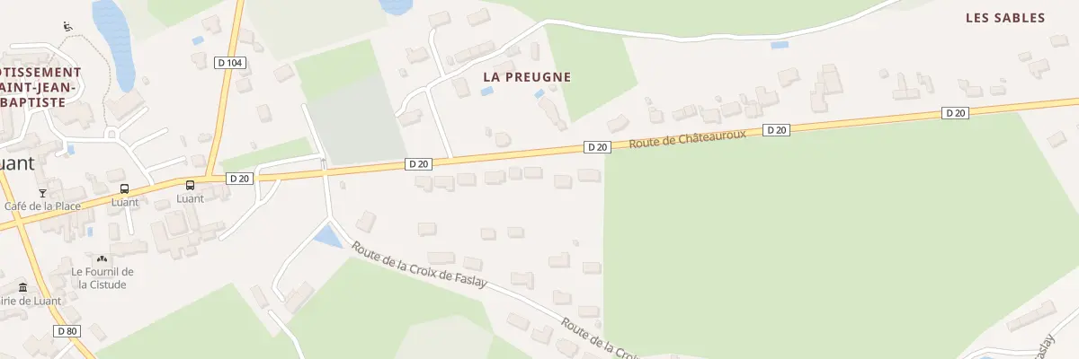 Plan du 8B Rte de Châteauroux à Luant