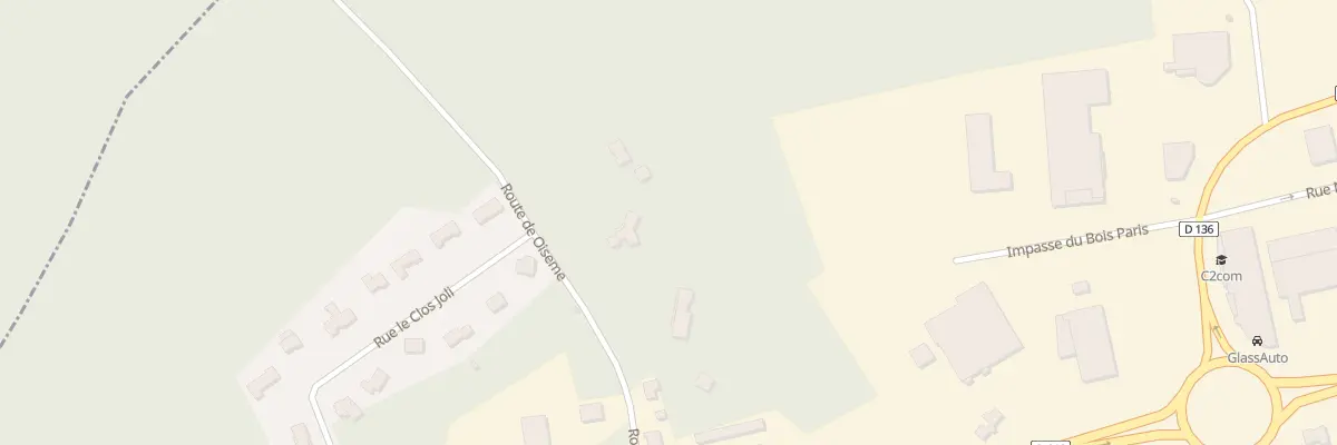 Plan du 10 Rte de Oisème à Nogent-le-Phaye