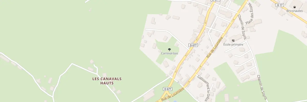 Plan du 5528F Les Canavals à Cœur de Causse
