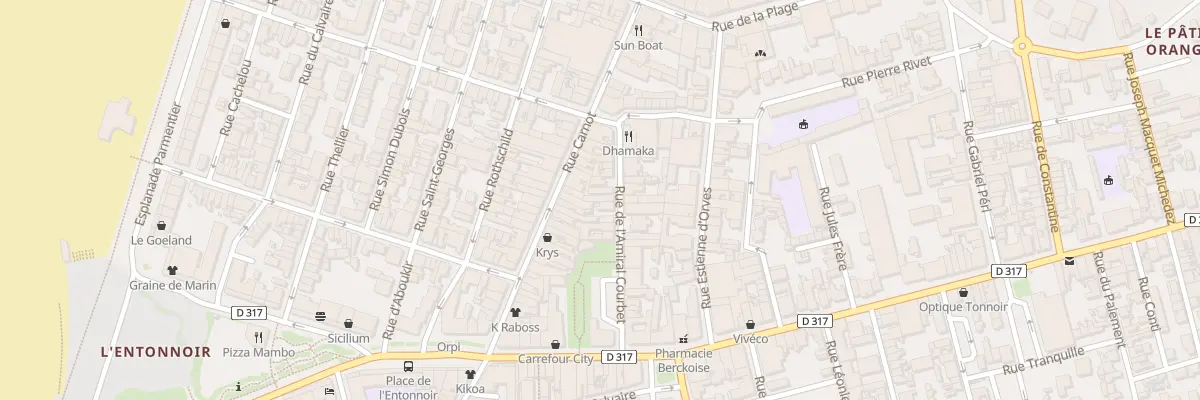 Plan du 25 Rue de l’Amiral Courbet à Berck