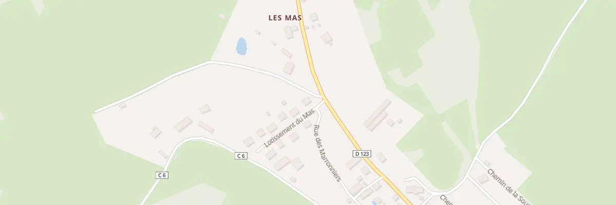 Plan du 6 Lot des Mas à Masléon