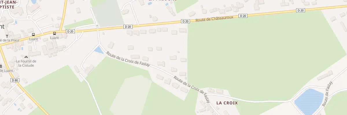 Plan du 1J Rte de la Croix Faslay à Luant