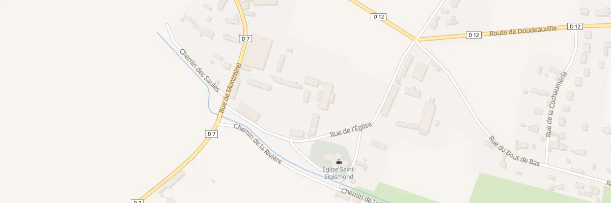 Plan du 1 Rue de l’Eglise à Nojeon-en-Vexin