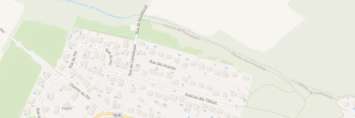 Plan du 5 Rue des Acacias à Mons
