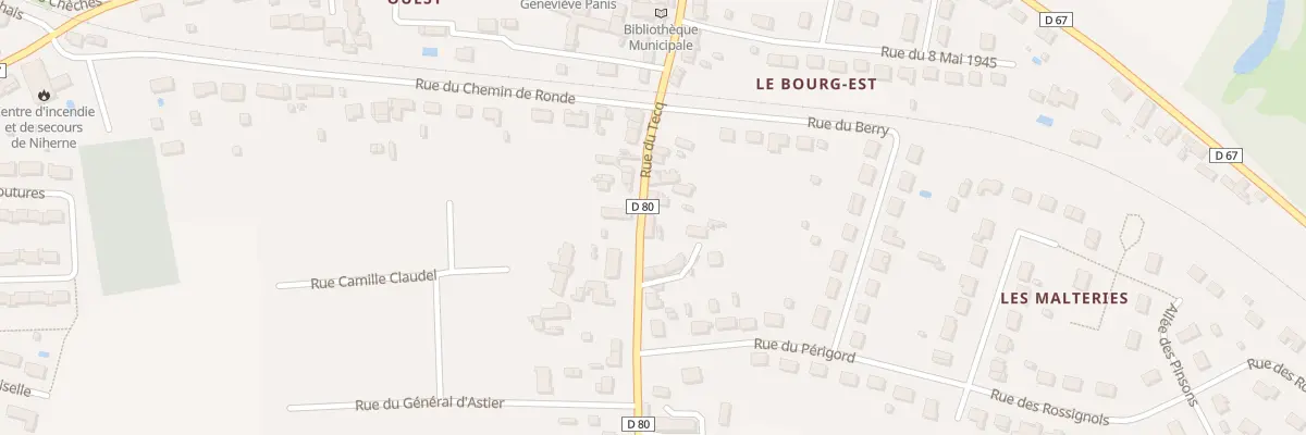 Plan du 29 Rue du Tecq à Niherne