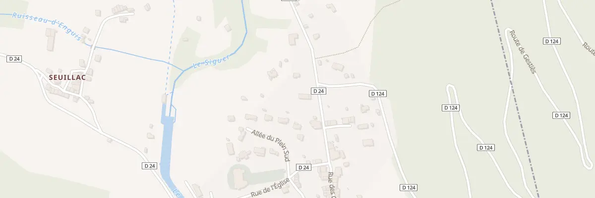 Plan du 102B Champ de l’Eglise à Siguer