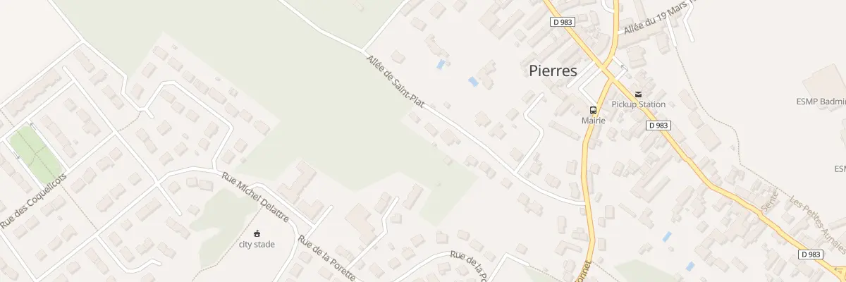 Plan du 13 All de Saint-Piat à Pierres