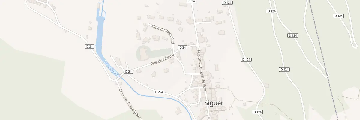 Plan du 99 Siguer à Siguer