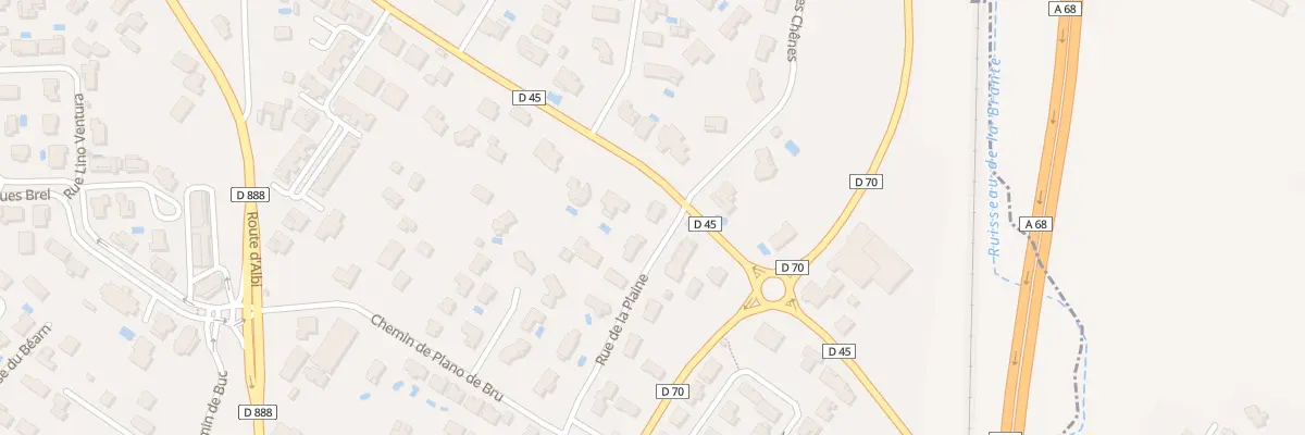 Plan du 1 Rue de la Plaine à Garidech