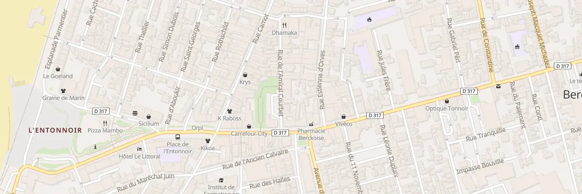 Plan du 12 Rue de l’Amiral Courbet à Berck