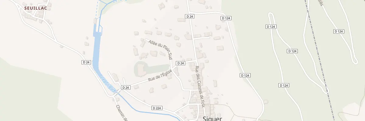 Plan du 100 Siguer à Siguer