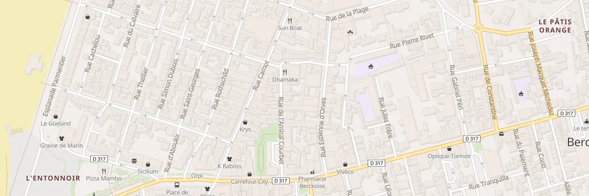 Plan du 28 Rue de l’Amiral Courbet à Berck