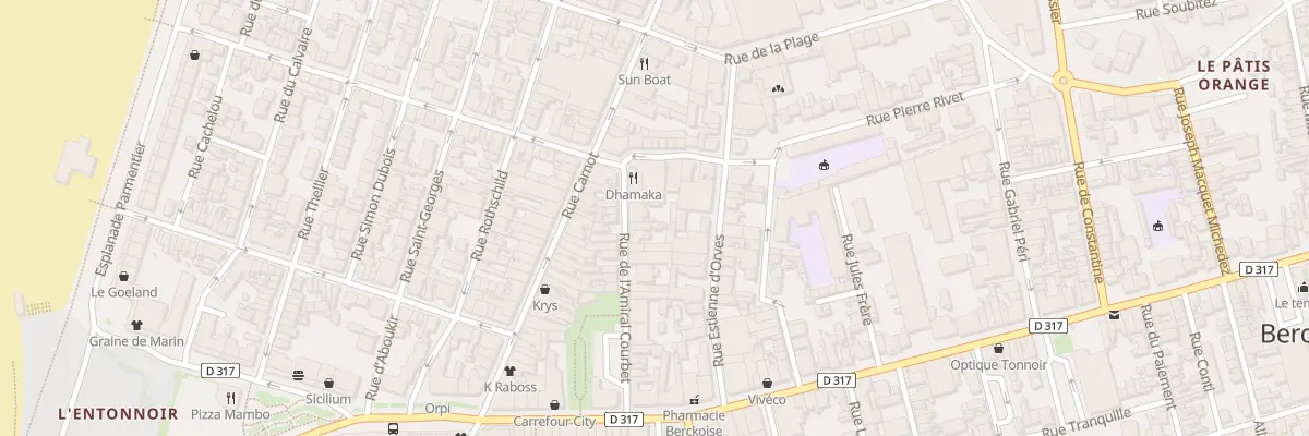 Plan du 36 Rue de l’Amiral Courbet à Berck