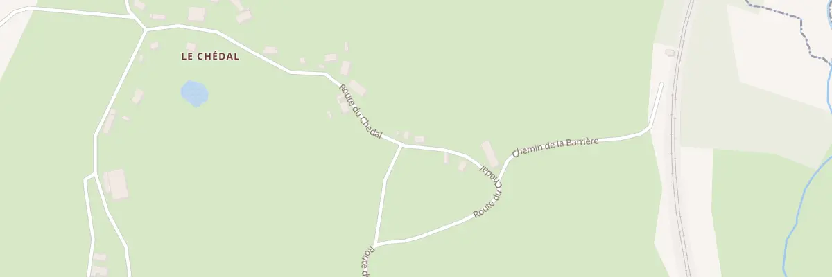 Plan du 392 Rte du Chedal à Condat-sur-Ganaveix