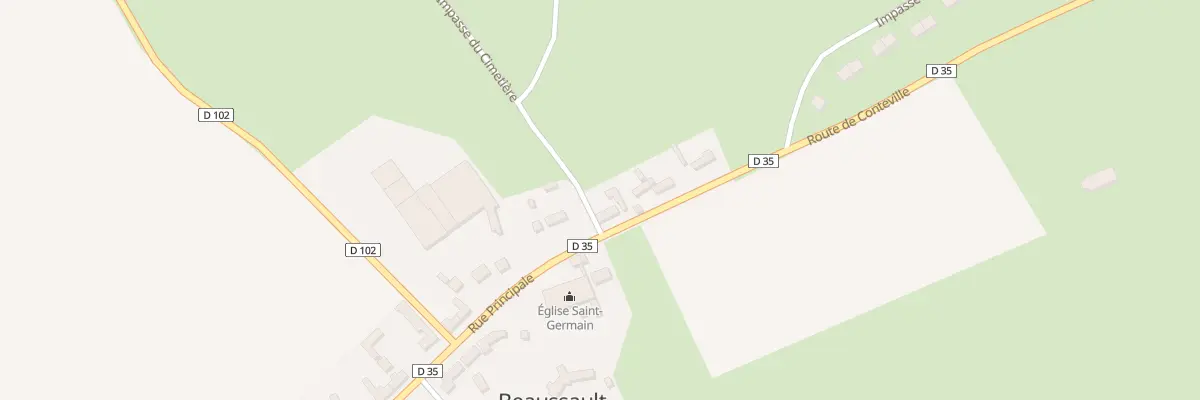 Plan du 5120 Beaussault Village à Beaussault