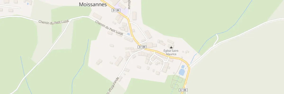 Plan du 5015 Le Bourg à Moissannes